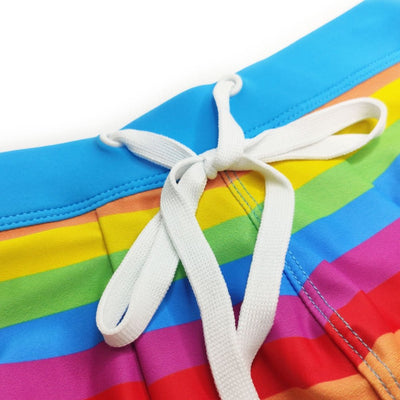 Baby Blue Rainbow Swim Trunks