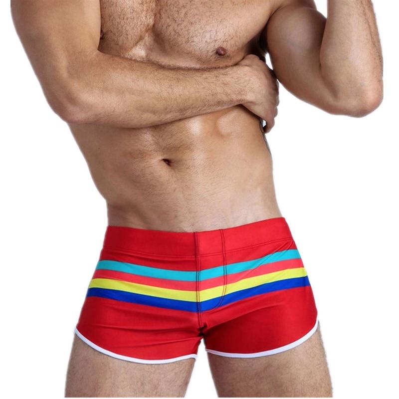 Striped Away Swim Trunks