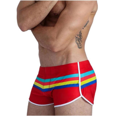 Striped Away Swim Trunks