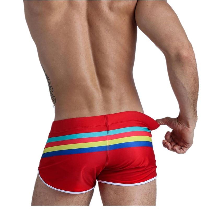 Striped Away Swim Trunks