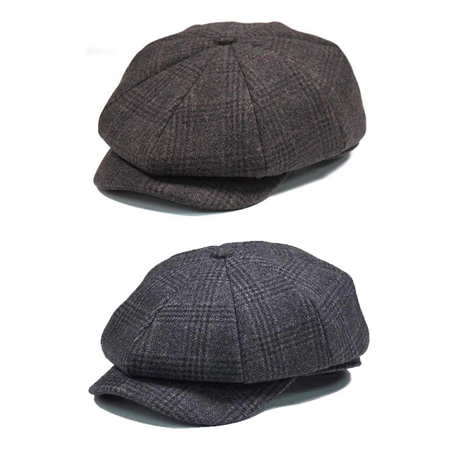 Newsboy Cap Wool British Style Vintage Flat Cap - versaley