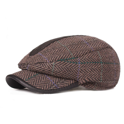 "Royce" Herringbone Wool Cap - versaley