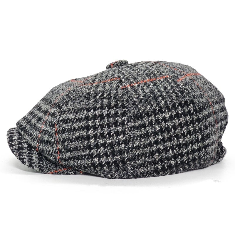 "Landek" Newsboy Wool Cap - versaley