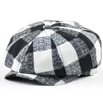 Vintage Linen Newsboy Hat 56-59CM - versaley