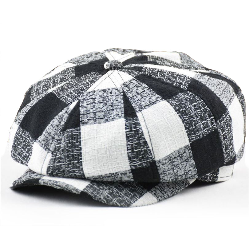 Vintage Linen Newsboy Hat 56-59CM - versaley