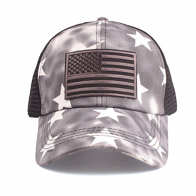 NATIONAL FLAG EMBROIDERED BASEBALL CAP - versaley