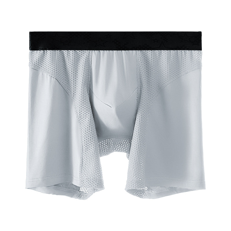 Big Size Anti Abrasion Leg Antibacterial Inner Mesh Breathable Men's Underwear - versaley