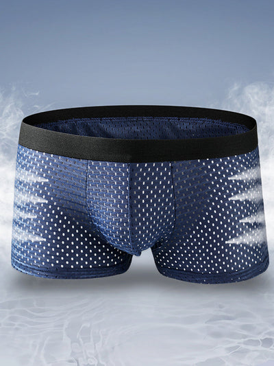 4 Pack Cool Mesh Ice Silk Men's Trunks - versaley