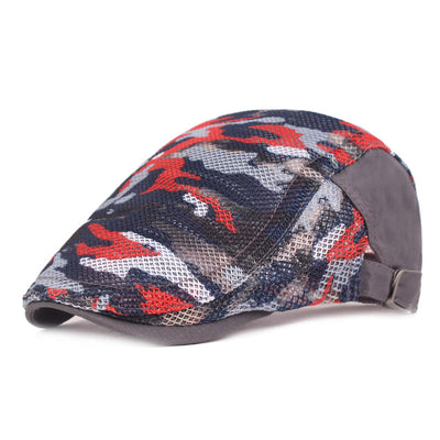 Summer mesh breathable camouflage forward duck tongue cap - versaley