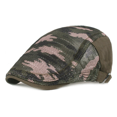 Summer mesh breathable camouflage forward duck tongue cap - versaley