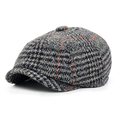 "Landek" Newsboy Wool Cap - versaley