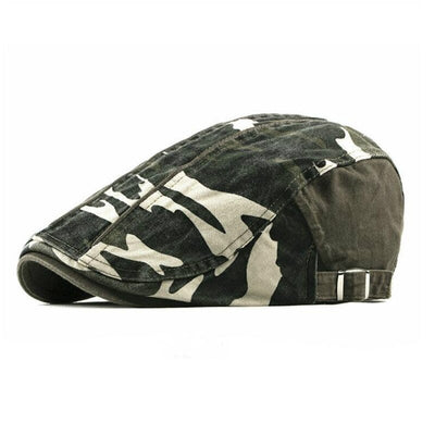 "Miller" Camouflage Cotton Flat Cap - versaley