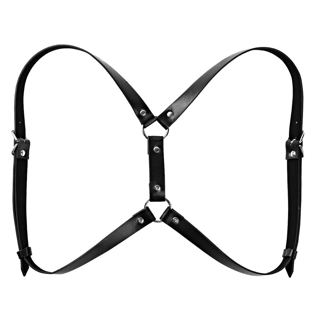 Faux Leather Backpack Harness