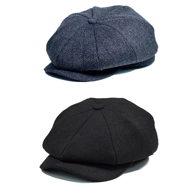 Newsboy Cap Wool British Style Vintage Flat Cap - versaley