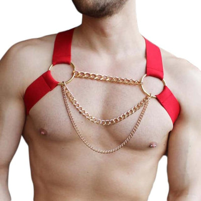 Gold Chain Chest Harness