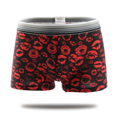 Ice Silk Soft Breathable Fashion Young Mens Boxers Cartoon Skull Personality U Pouch Seamless Underpants - Harrislynn