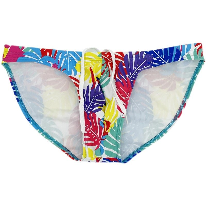 Pastel Flowers Skinny Swim Briefs