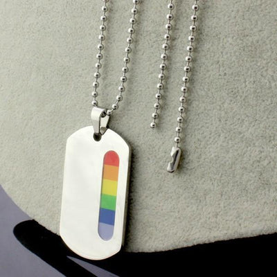 Pride Dog Tags Necklace