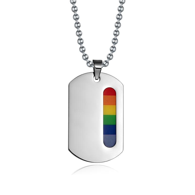 Pride Dog Tags Necklace