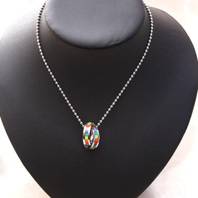 Pride Interlocking Rings Necklace