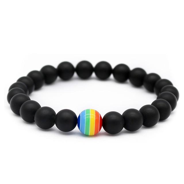 Pride Stone Bead Bracelet accessories