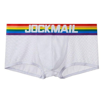 Rainbow Band Mesh Boxer Briefs underwear