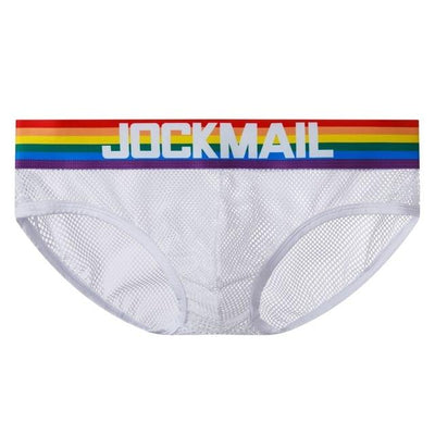 Rainbow Band Mesh Briefs - Oh My Underwear