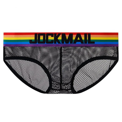 Rainbow Band Mesh Briefs underwear