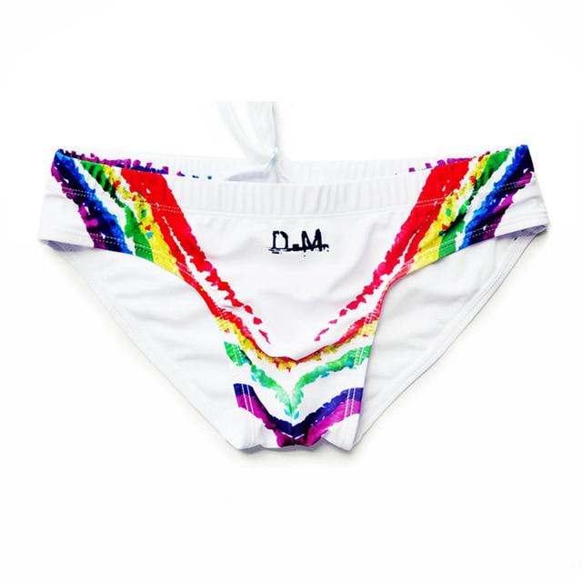 Rainbow Grafitti Swim Briefs swimwear
