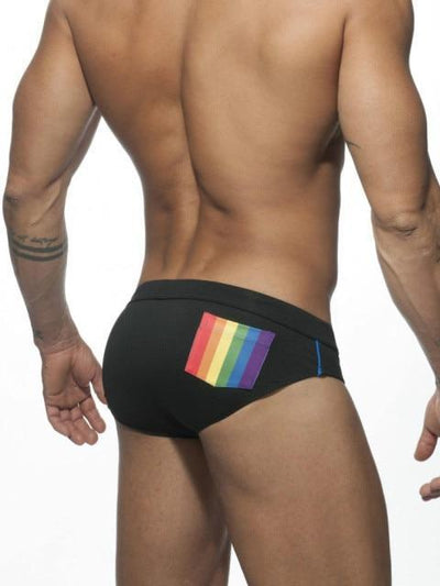 Rainbow Pocket Swim Briefs swimwear