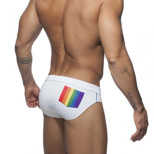 Rainbow Pocket Swim Briefs swimwear