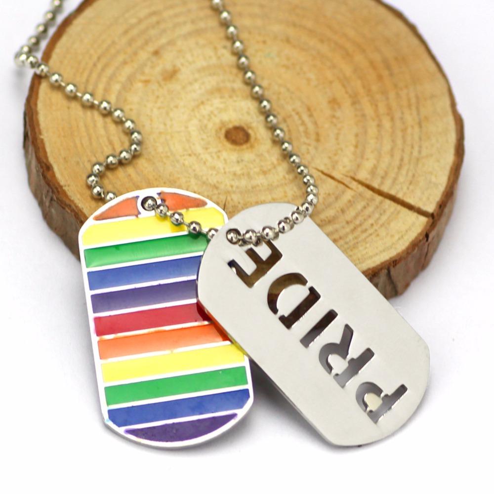 Rainbow Pride Dog Tags
