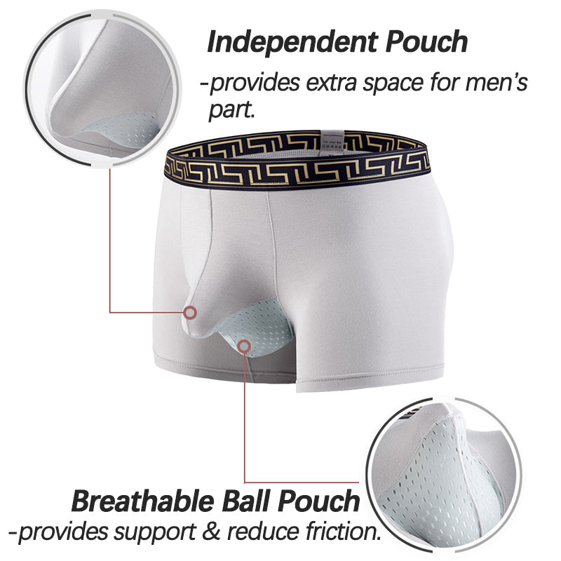 4 Pack Separate Ball Hammock Breathable Trunks - versaley