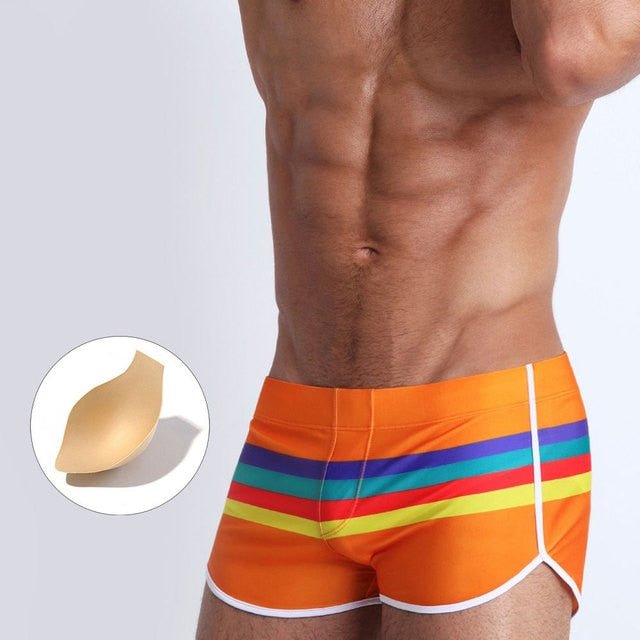 Striped Away Swim Trunks - Oh My Underwear