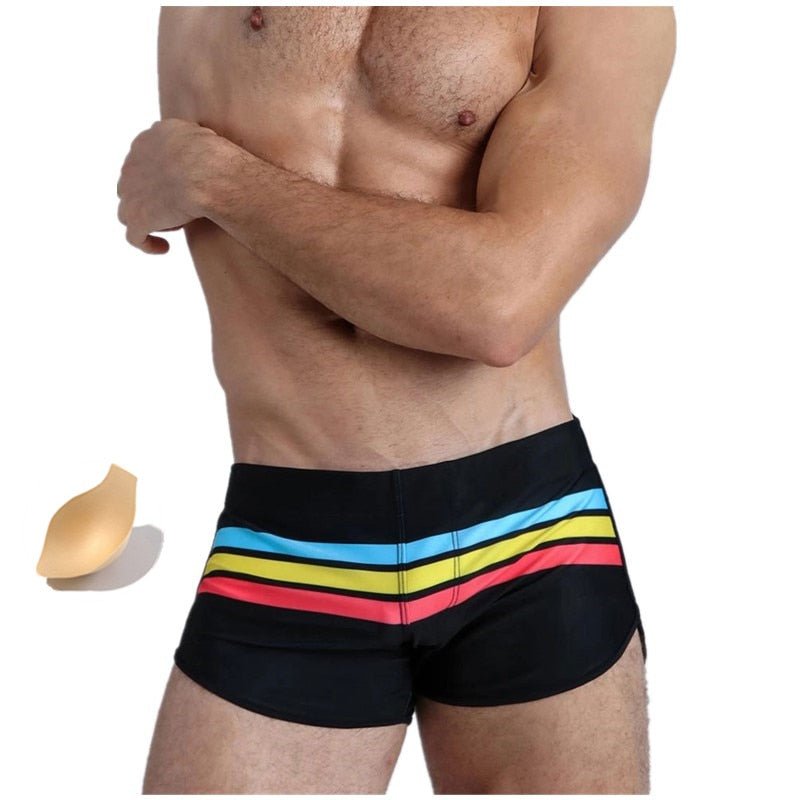 Striped Away Swim Trunks - Oh My Underwear