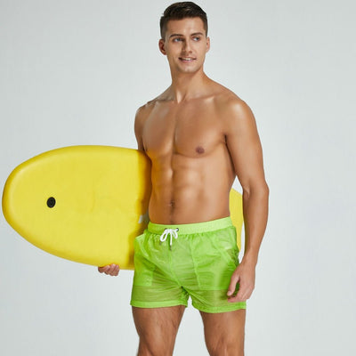 Transparent Pocketed Board Shorts