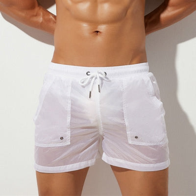 Transparent Pocketed Board Shorts